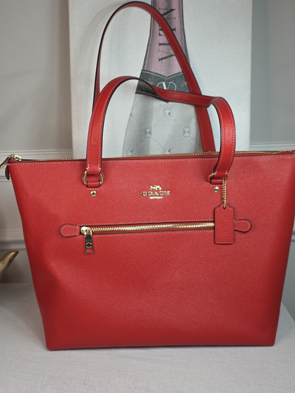 COACH Gallery Tote Red NWOT